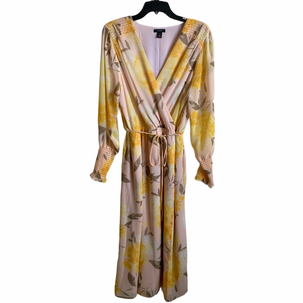 Halogen Floral Midi Surplice Spring Dress XL